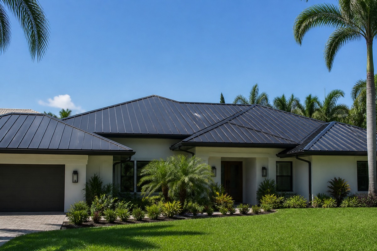 Metal roof in the heat in Seminole